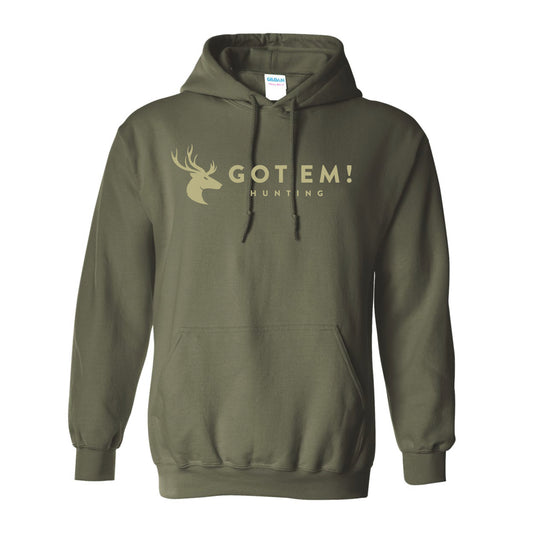 GOT EM! Hunting Logo Hoodie (Military Green)